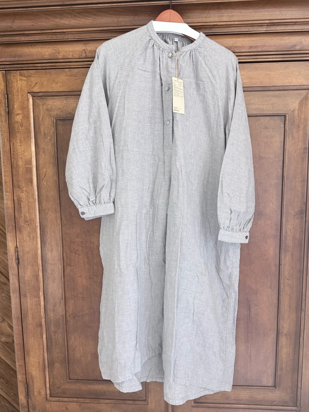 NWT Muji long-sleeve dress